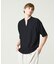 CREPE JERSEY ヘンリーネック スキッパーTシャツ