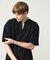 CREPE JERSEY ヘンリーネック スキッパーTシャツ