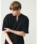 CREPE JERSEY ヘンリーネック スキッパーTシャツ