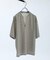 CREPE JERSEY ヘンリーネック スキッパーTシャツ