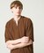 CREPE JERSEY ヘンリーネック スキッパーTシャツ