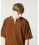CREPE JERSEY ヘンリーネック スキッパーTシャツ