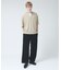 CREPE JERSEY ヘンリーネック スキッパーTシャツ