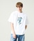 アブストラクト グラフィック プリントTシャツ / オーバーサイズ