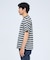 メランジボーダー 半袖Tシャツ