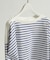 ボートネック フレンチボーダー長袖Tシャツ / ユニセックス