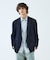 【セットアップ対応】デニムライクツイル ダブルジャケット