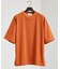 ジョーゼット ドロップショルダー  モックネック 半袖Tシャツ
