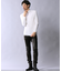 ゴートレザースリムストレートストレッチパンツ