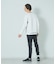 裾ジップ プルオーバー ロングTシャツ