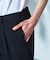 【セットアップ対応】麻調 裏メッシュ クロップド パンツ