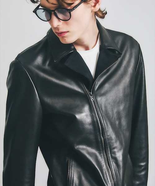 希少サイズL！5351定番セミダブルライダースジャケット！着心地最高シープスキン セミダブルライダース｜OUTLET (MEN'S) / アウトレット