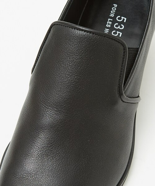 25S/S】ハイヒール ポインテッドトゥ レザー スリッポン シューズ