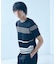 【定番人気】セーターマシーン ボーダー クルーネック ニット Tシャツ