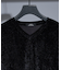 クラッシュベロア Vネック 長袖Tシャツ