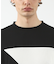 異素材スラッシュ七分袖Tシャツ