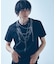 【YArKA×5351】ネックレス プリント 半袖 Tシャツ