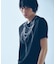 【YArKA×5351】ネックレス プリント 半袖 Tシャツ