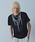 【YArKA×5351】ネックレス プリント 半袖 Tシャツ