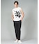 ジップ ノースリーブTシャツ