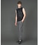 ジップ ノースリーブTシャツ
