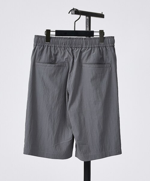 定価49500円 NULABEL CM1YOK42 ショートパンツ　グレー セットアップ対応】セルロース ナイロン 2タック ショートパンツ｜ゴー