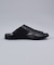 【WRAP SHOES】レザーサイドキャビティ スライド サンダル