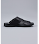 【WRAP SHOES】レザーサイドキャビティ スライド サンダル