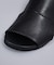 【WRAP SHOES】レザーサイドキャビティ スライド サンダル