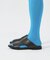 【WRAP SHOES】レザーサイドキャビティ スライド サンダル