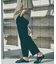【WRAP SHOES】レザーサイドキャビティ スライド サンダル