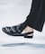 【WRAP SHOES】ドレープ バックストラップ サンダル