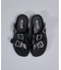 【WRAP SHOES】トリプル バックル ボリュームソール スライドサンダル