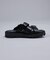 【WRAP SHOES】トリプル バックル ボリュームソール スライドサンダル