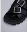 【WRAP SHOES】トリプル バックル ボリュームソール スライドサンダル