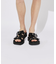 【WRAP SHOES】トリプル バックル ボリュームソール スライドサンダル