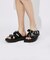 【WRAP SHOES】トリプル バックル ボリュームソール スライドサンダル