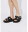 【WRAP SHOES】トリプル バックル ボリュームソール スライドサンダル