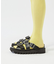 【WRAP SHOES】トリプル バックル ボリュームソール スライドサンダル