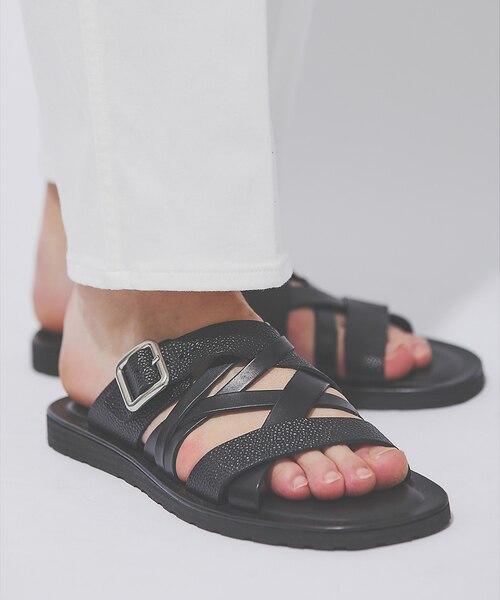 マルチクロス レザーサンダル｜アルフレッド・バニスターの通販｜&mall