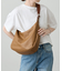 【名品】ソフトレザーラウンドビッグショルダーバッグ