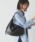【名品】ソフトレザーラウンドビッグショルダーバッグ