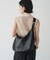 【名品】ソフトレザーラウンドビッグショルダーバッグ