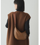 ［ショルダー人気NO.1］【名品】ソフトレザーラウンドショルダーバッグ