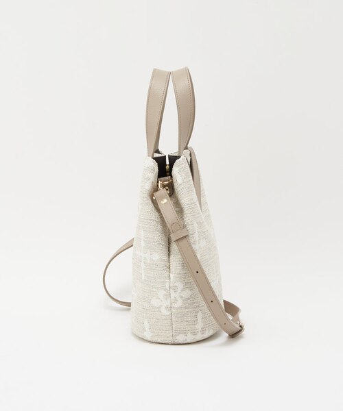 russet 弱撥水 ツイード2wayトートバッグ