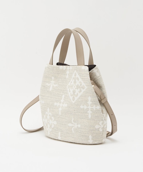 2024 russet 弱撥水 ツイード2wayトートバッグ