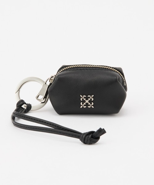 russet ラシット カラビナ付き レザーミニポーチ型チャーム シルバー russet｜カラビナ付き レザーミニポーチ型チャーム | Rakuten