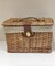 柳蓋付きバスケット
