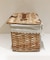 柳蓋付きバスケット