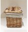 柳蓋付きバスケット